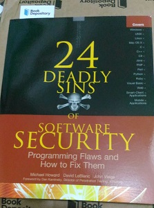 24 Deadly Sins of Software Security book